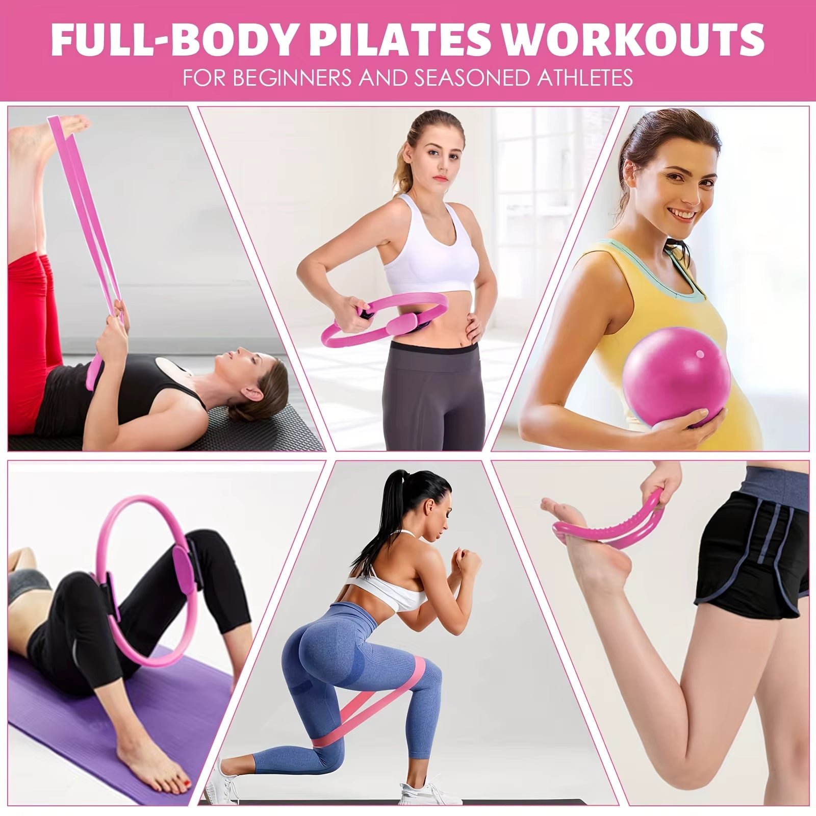 Pilates & Yoga Circle Gym Set Stretching